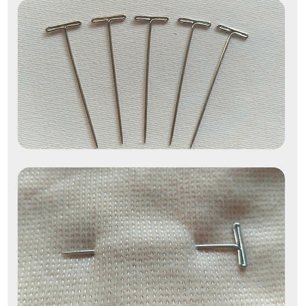 Metal T-Pins Hair Tools for Modelling Crafts Silver Stabilizing Items 450Pcs