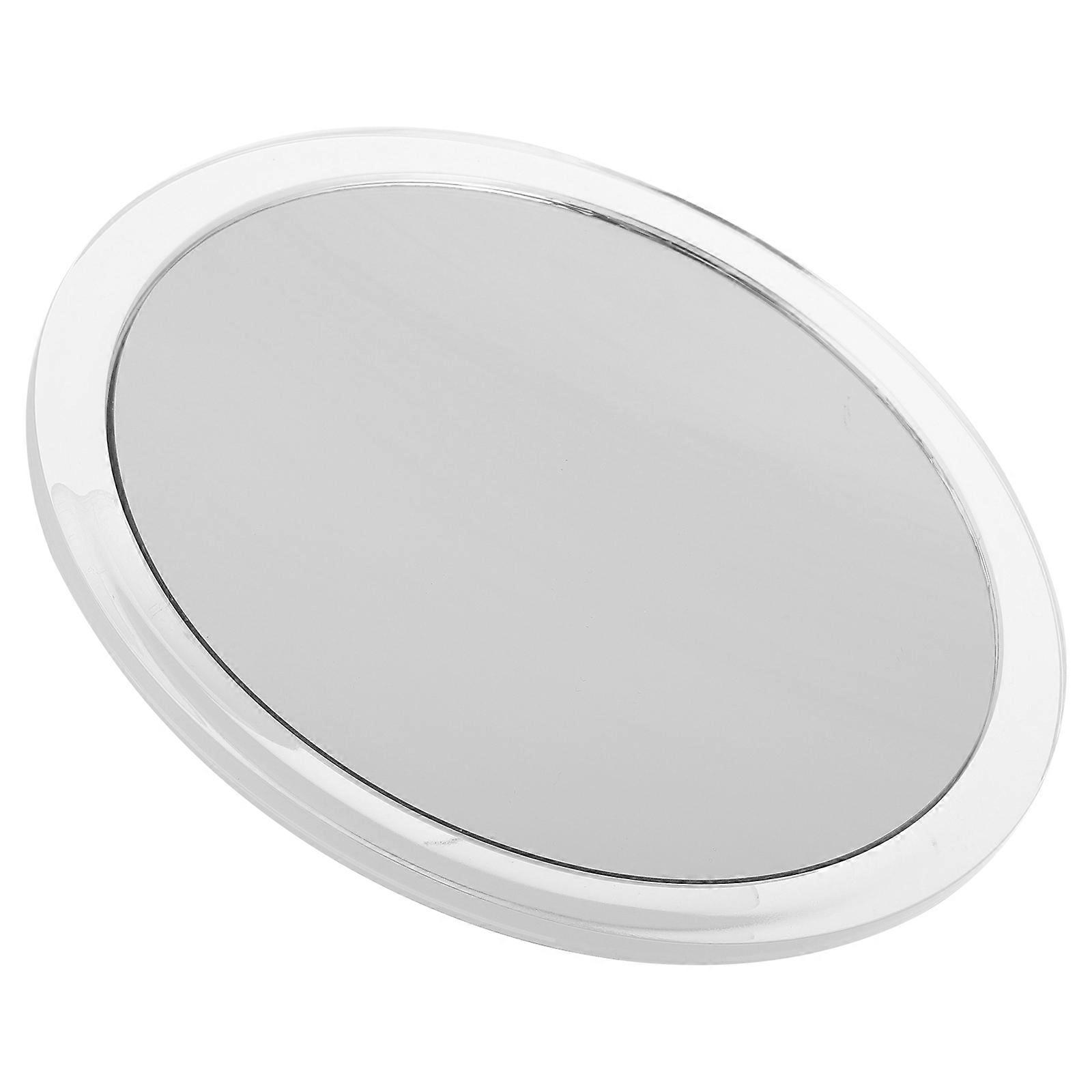 Makeup Mirror with Magnification for Grooming Transparent Plastic Material Bathroom Use 1Pcs