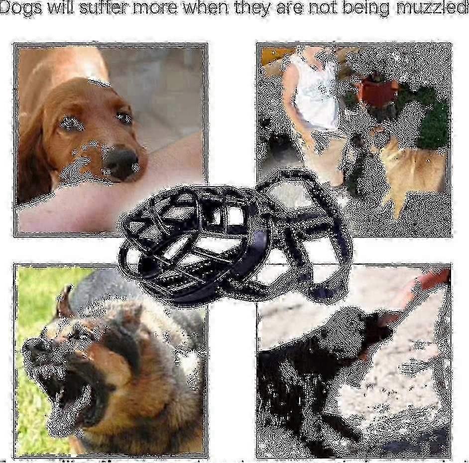 Soft Dog Muzzle for Secure & Comfortable Fit, Bite and Bark Control with Reflective Black Design