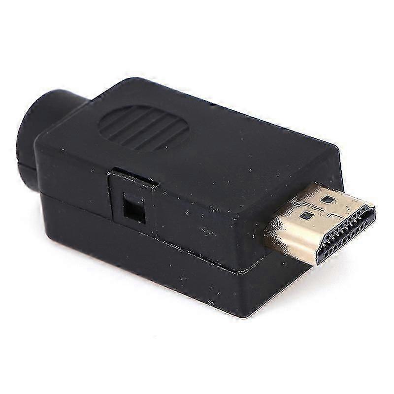 HDMI Male 19P Solderless Breakout Connector with Cover - Plug & Play Terminal Adapter