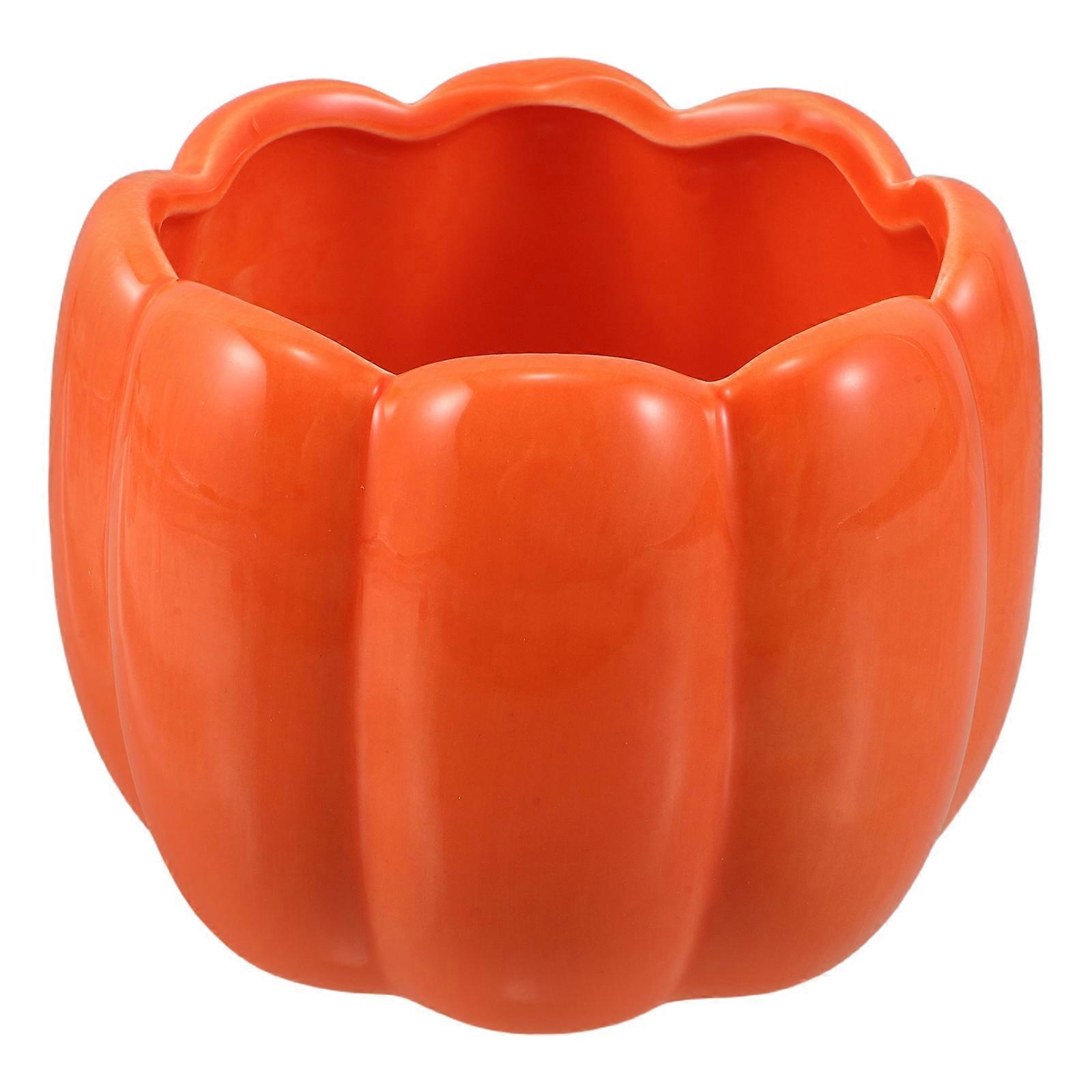 Festive Pumpkin Shaped Soup Bowl For Family Gatherings - Ceramic Snack Holder With Compact Design Perfect For Everyday Use 1Pack