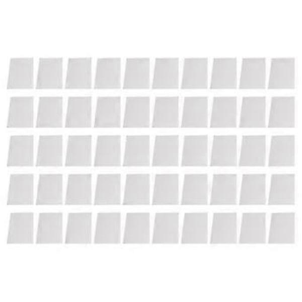 50 pcs Archive Pockets Paper Binding Protection Matte A5 20 Holes PP Plastic for Presentation White