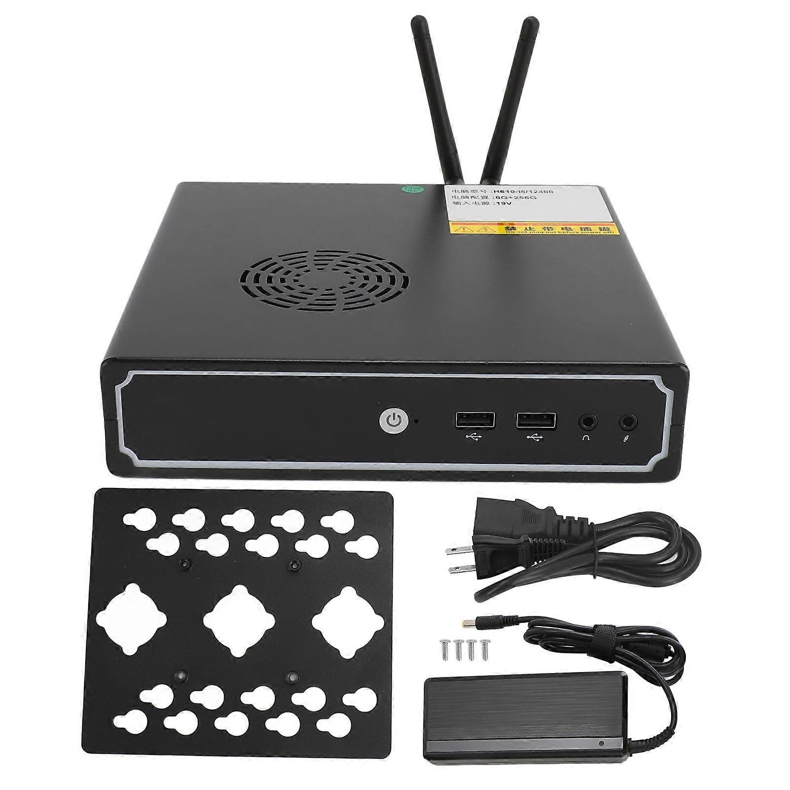 Mini PC 2.4G 5G WiFi DDR4 8GB 512GB Compact Desktop Computer with Dual Display Output