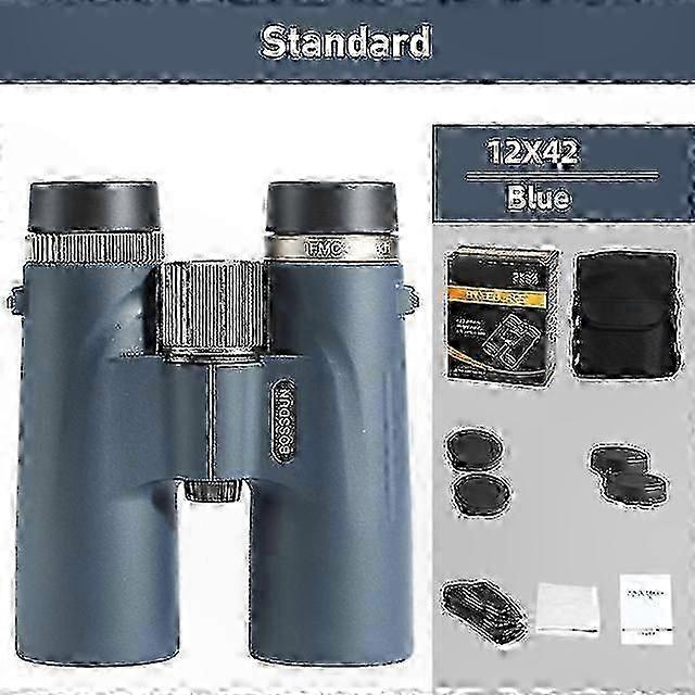 HD 12x42 Binoculars with BAK4 Prism, Waterproof for Hunting and Outdoor Activities