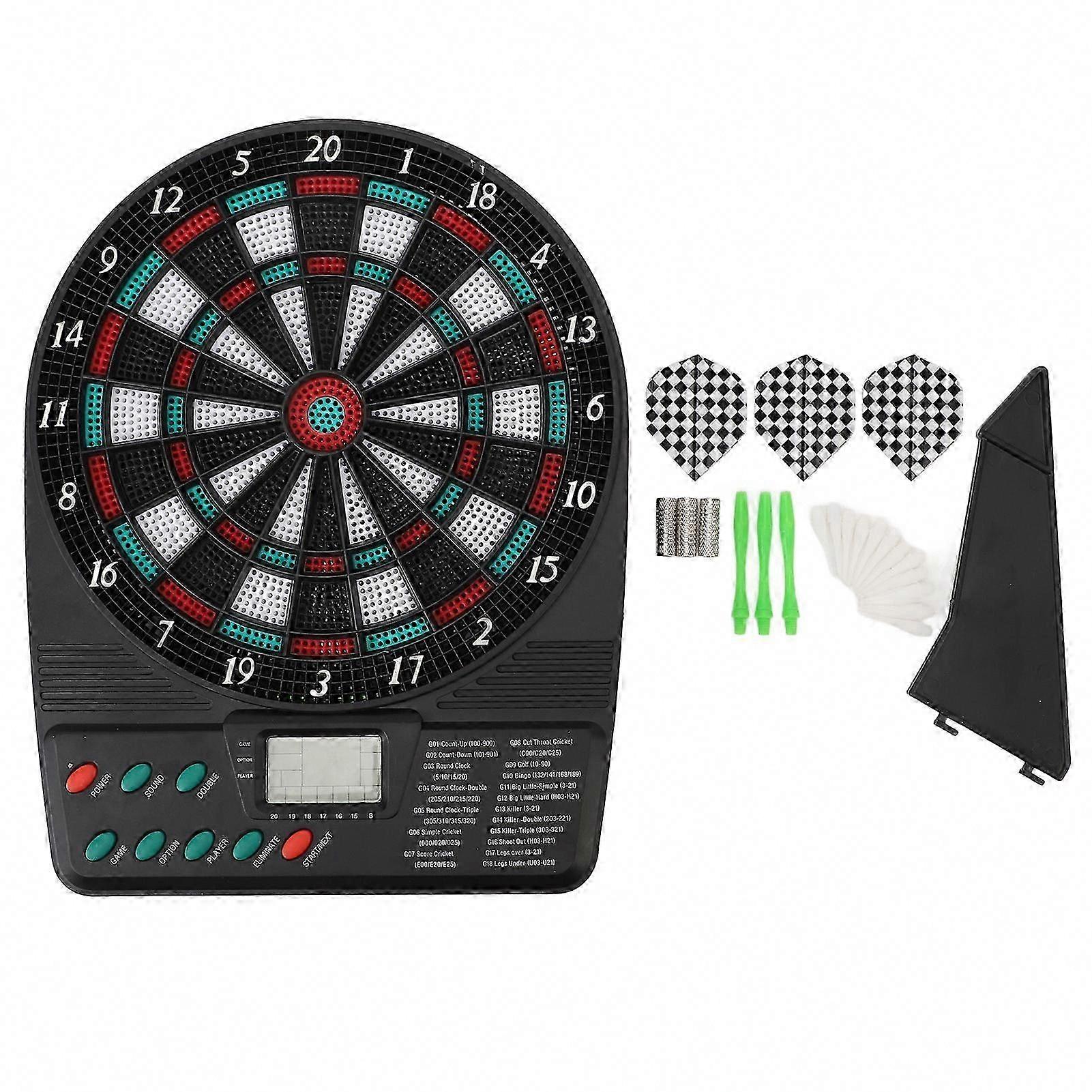 Electronic Dartboard Set Automatic Scoring Soft Tip Dartboard with Multiple Game Modes for Family Entertainment