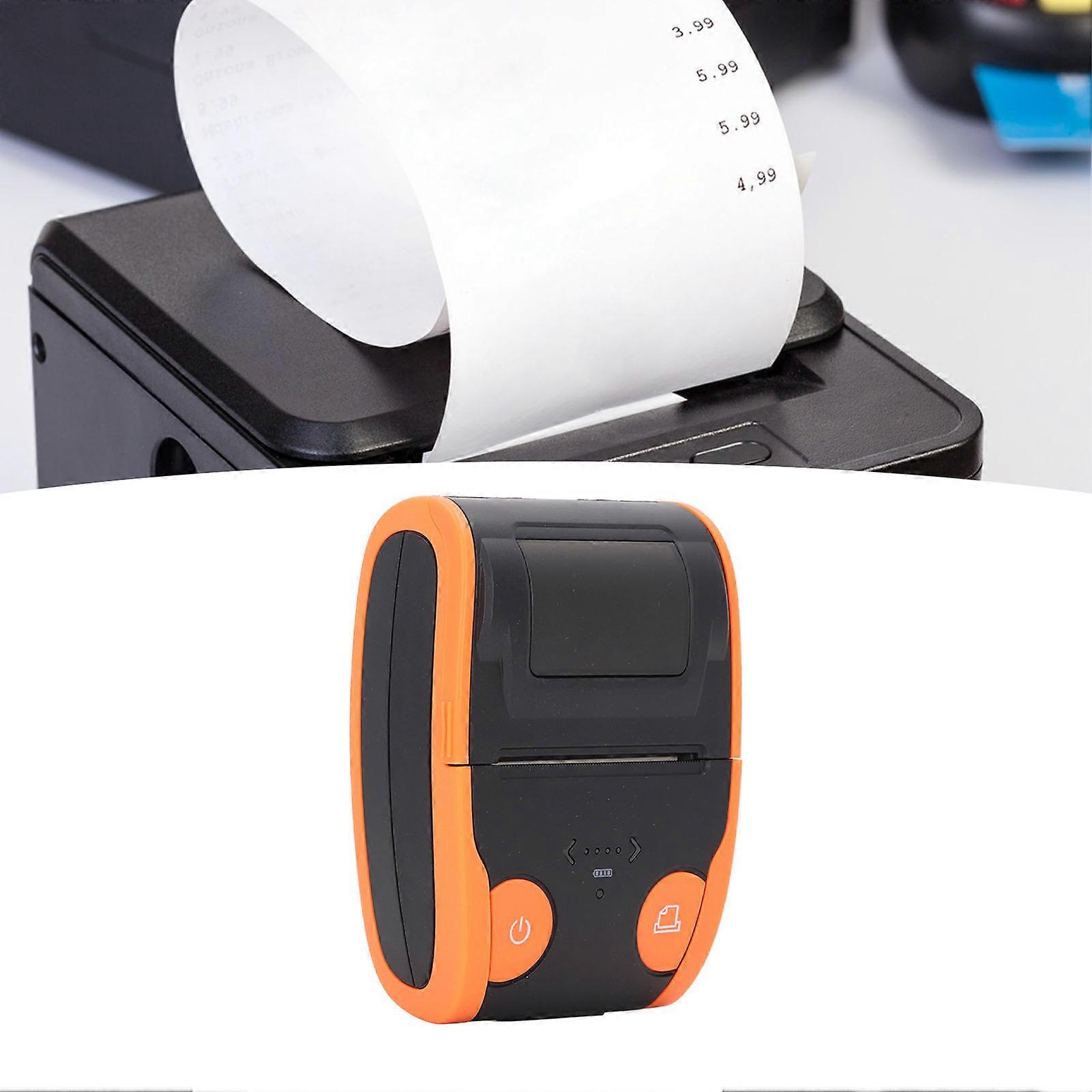 Portable Bluetooth Thermal Receipt Printer 57.5mm 1400mAh Battery