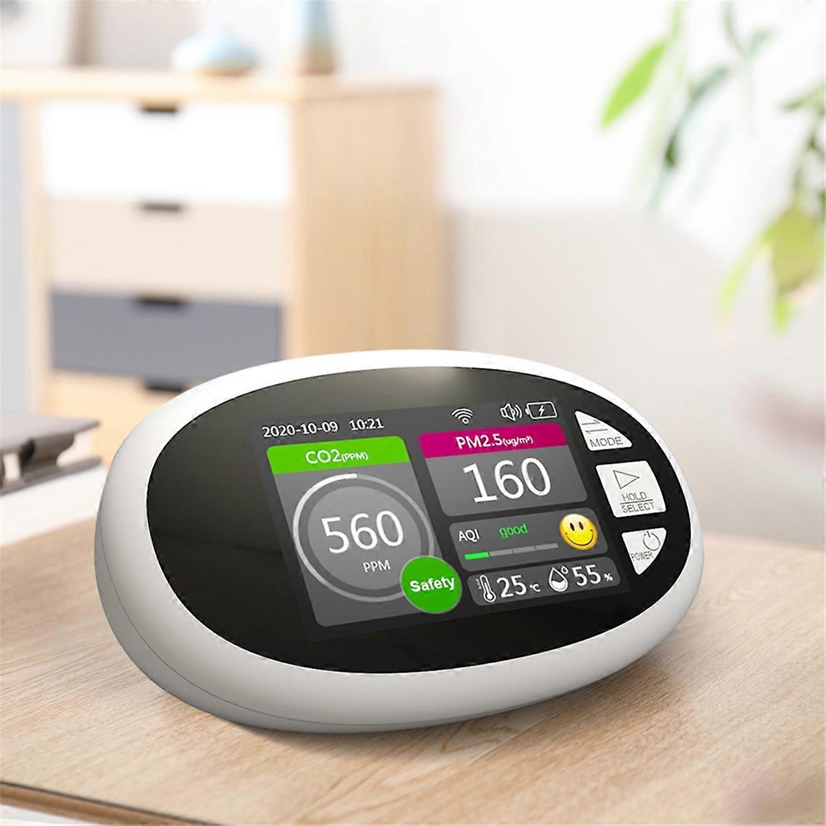  DM125C WIFI Desktop CO2 Quality Detector LCD Display Temperature and Humidity Sensor Tester,Tuya WIFI Connection