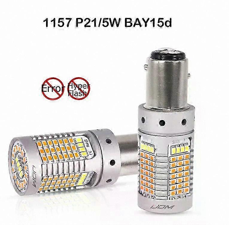 White/Amber 7443 LED Bulbs, 21W Switchback LEDs for Daytime Running and Turn Signal Lights, No Hyper Flash, Canbus Ready