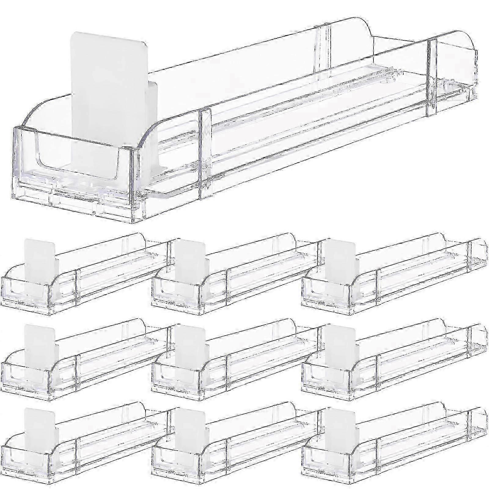 Acryl Auto-Push Zigarettenvitrine Display-Regale 10 Stück