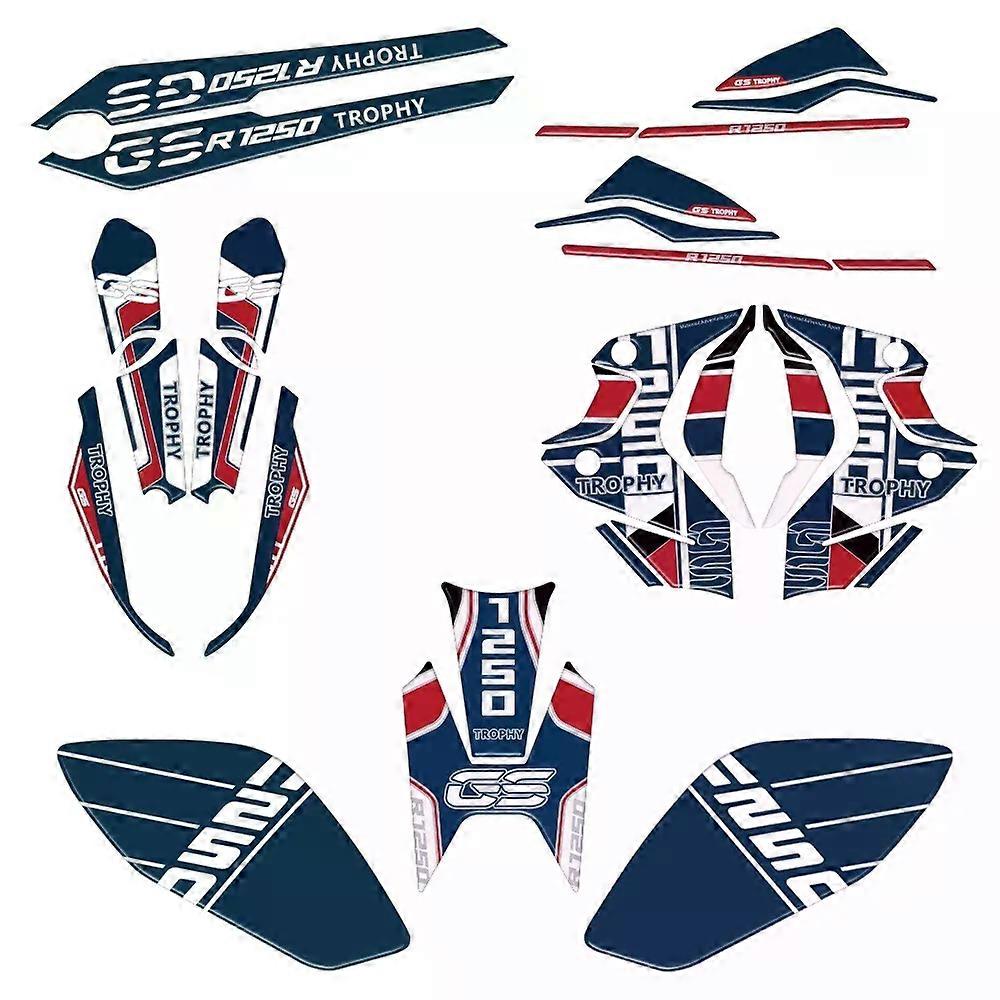 unic pentru BMW R1250GS R 1250 GS Trophy 2019 2020 2021 2022 2023 Motocicletă 3D Gel Protection System Kit complet de protecție a carenajului
