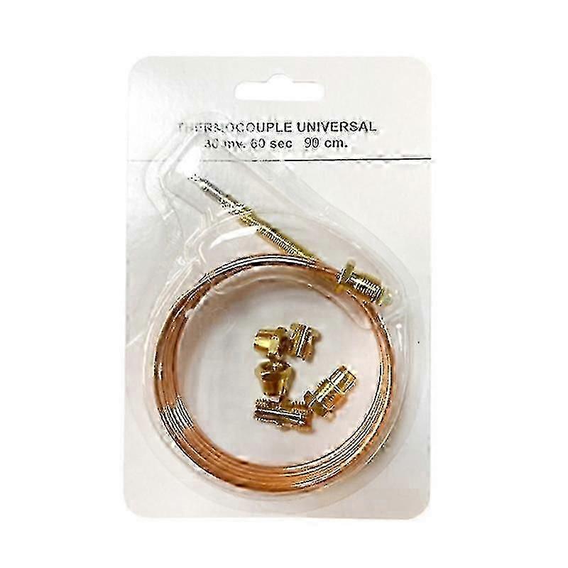 ガスオーブンバルブ熱電対90cm、5個の固定部品が含まれています