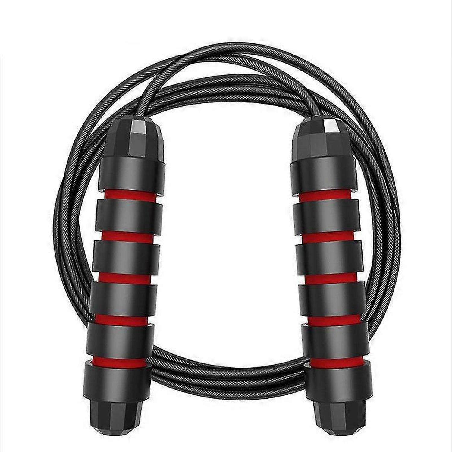 Skipping Rope with Ball Bearings Rapid Speed Jump Rope Cable and 6 Memory Foam Handles Ideal