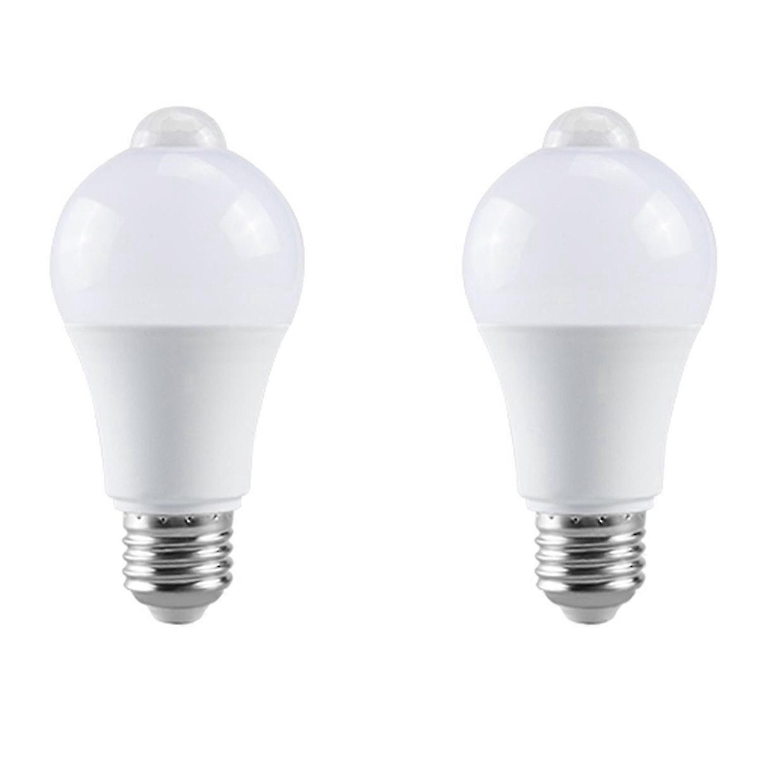 85-265V E27 PIR Motion Sensor Lamp 12W Bulb White Light