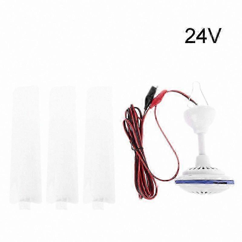 12V 24V Silent Hanging Ceiling Fan for Camping Tent Outdoor Home Bed Cooling Fan