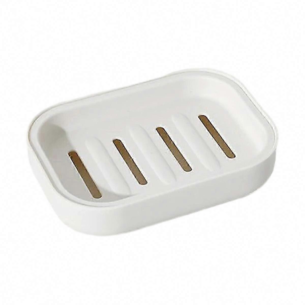 Double-Layer Soap Dish Holder with Draining Design for Bathroom or Kitchen