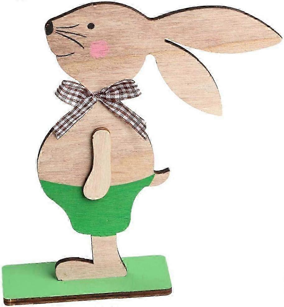 Spring Birthday Party Gifts, Eco-friendly Wood Standing Bunny Rustic Table Sign, Symbolizing New Spring And New Life For Your Home Decor 2025