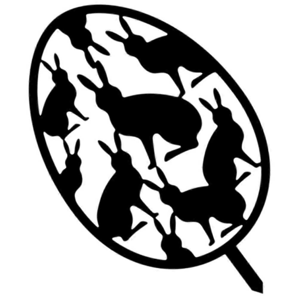 Acrylic Easter Yard Sign Egg Stake for Lawn Decoration 5Pcs