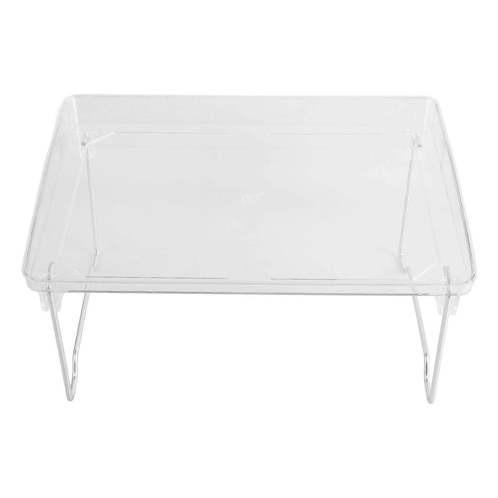 Multi-Purpose Folding Storage Rack Desktop Storage Stand 2Pcs Transparent