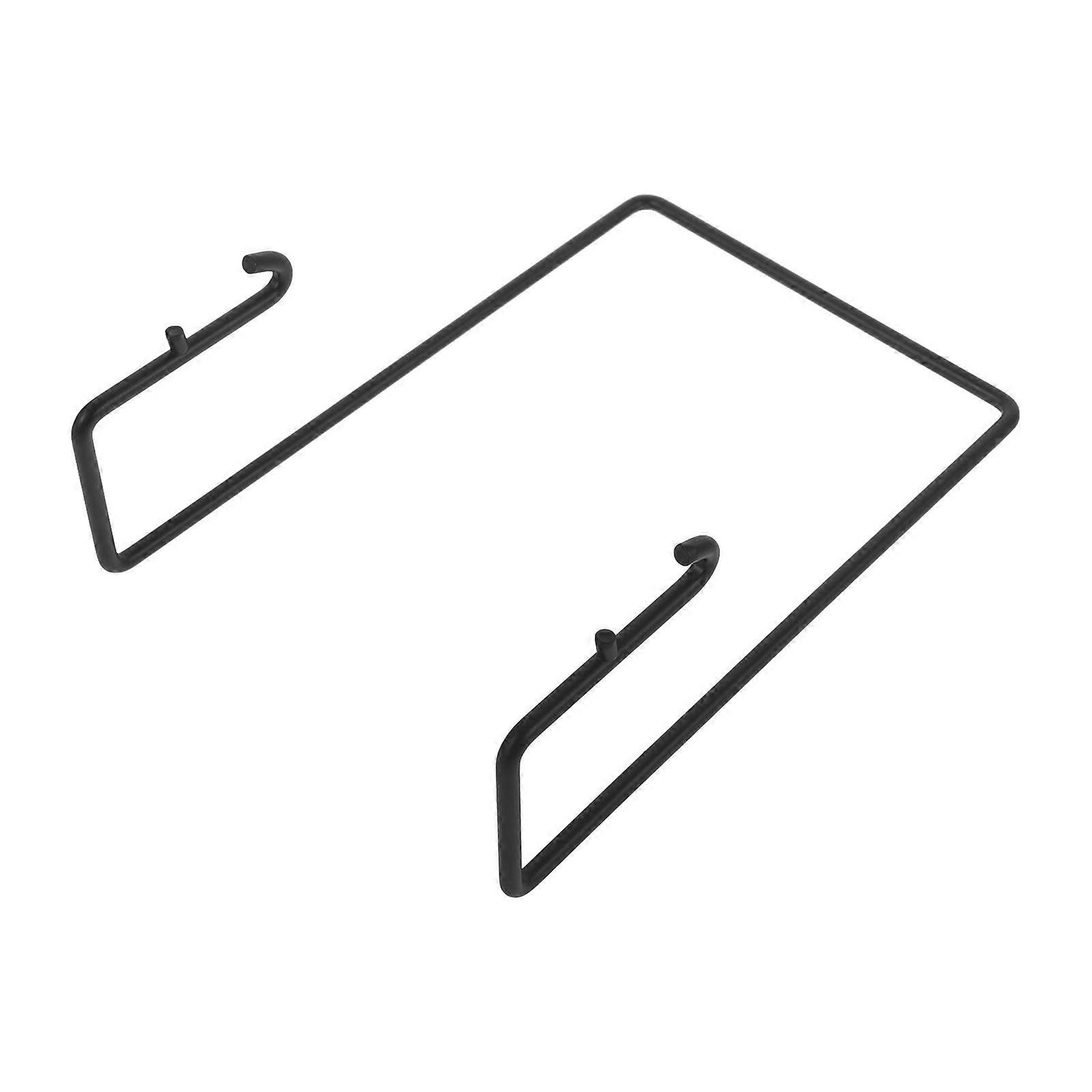 3Pcs Black Pegboard Rack Iron Shelf for Hanging Storage Solutions