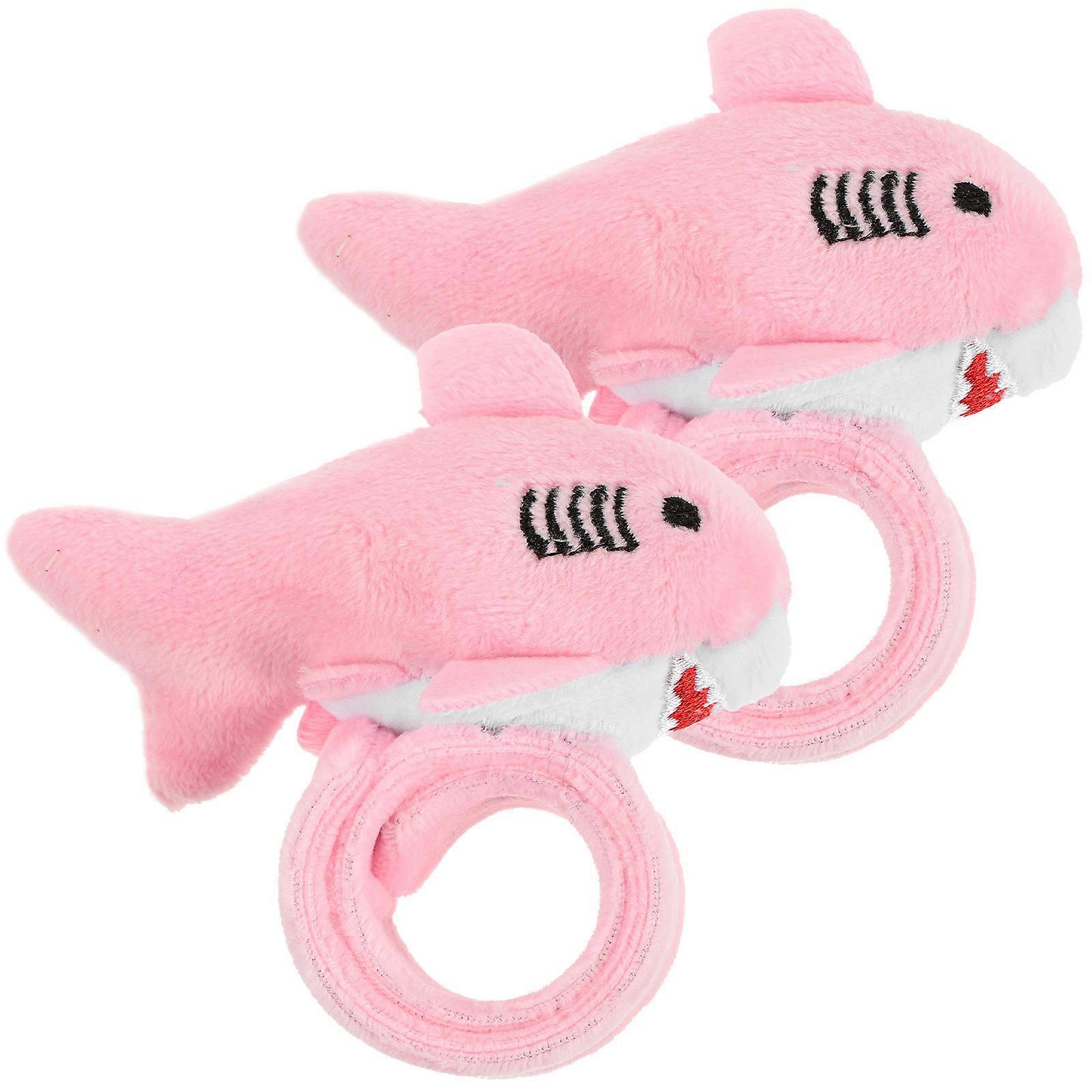Shark Slap Bracelets Animal Plush Slap Bracelets for Decoration 6Pcs