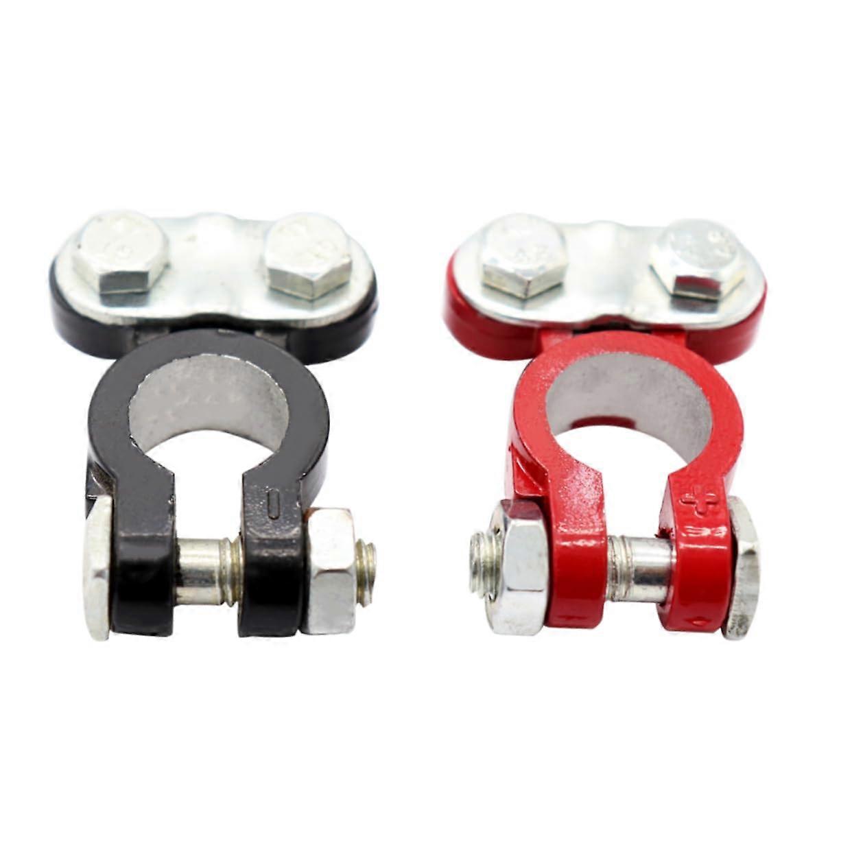 Car Battery Terminal Connectors 2 PCS Durable Clamps Corrosion Resistant Auto Connectors Compatible with Forklift and Vehicles