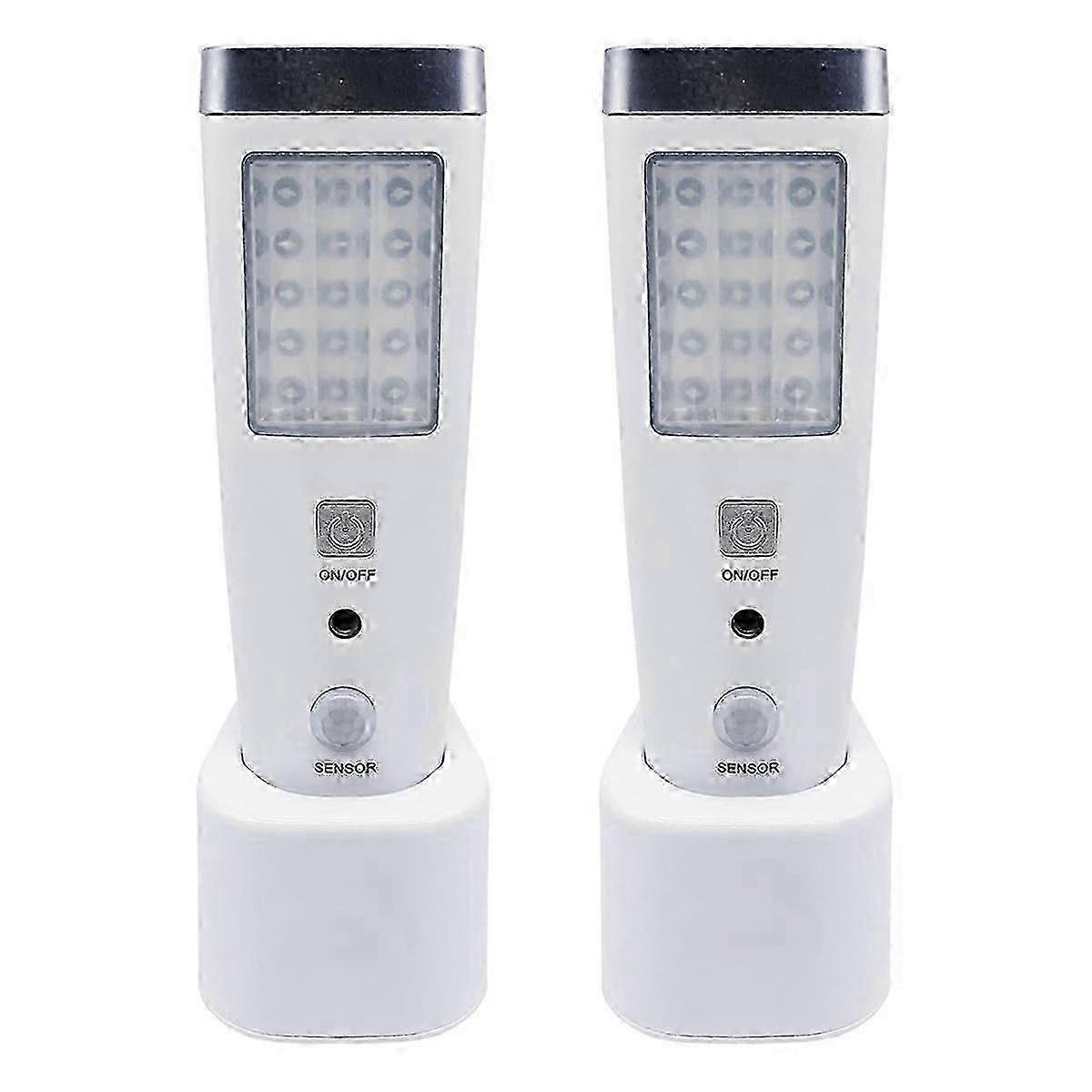 4 in 1 Motion Sensor Wall Light, Power Off LED Night Light Flashlight, Rechargeable Emergency Flashlight EU Plug