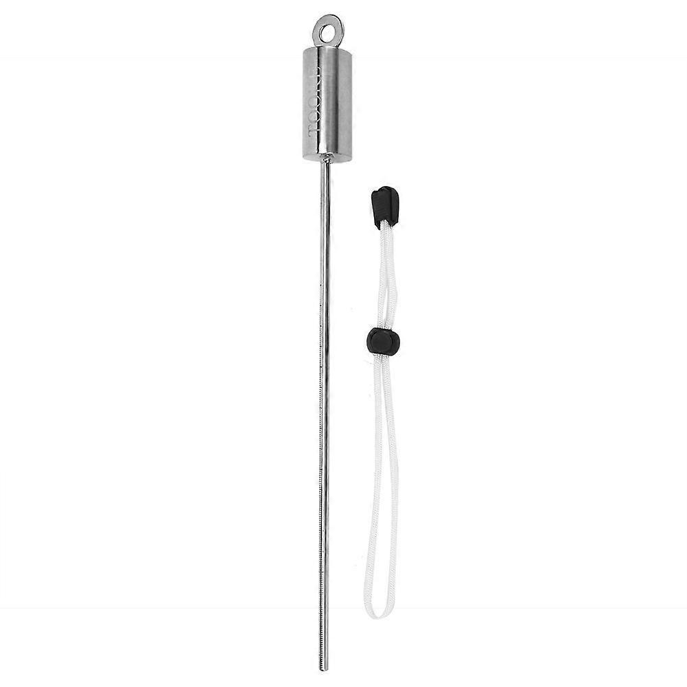 KEEPdiving Stainless Steel 30cm Diving Lobster Stick Pointer Underwater Shaker Noise Maker with Scale Hand Strap