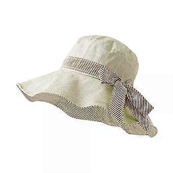 UPF50+ Sonnenhut Damen, Atmungsaktive Faltbare Fischerhüte, Sommerhüte mit Schleife