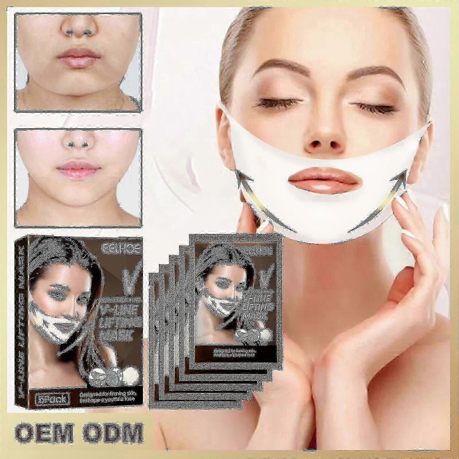 1/5 Pack V-line Face Lifting Mask Face Firming & Lifting Mask For Small V-face
