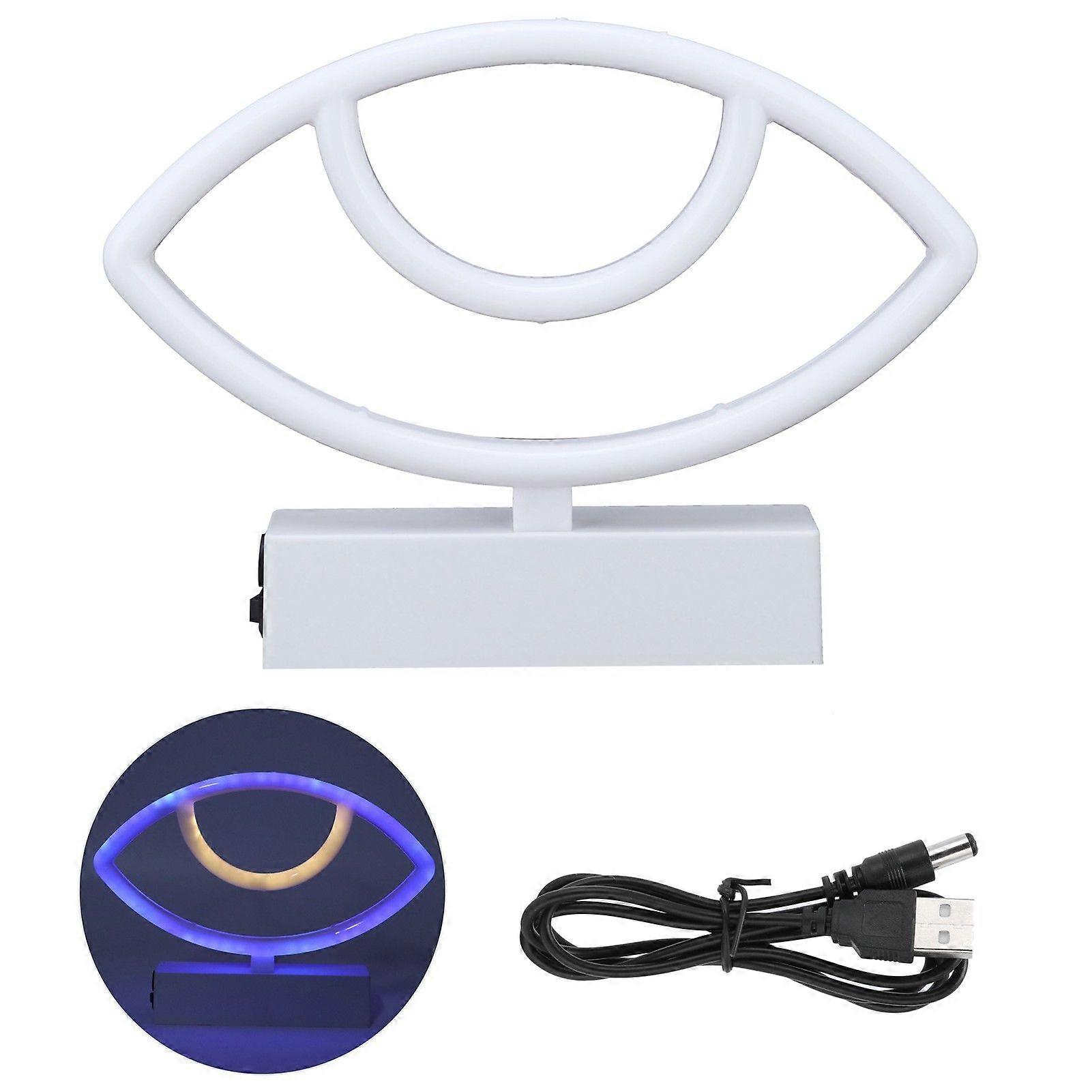 Neon Signs Night Lights with Stand Base Glasses Style Neon LED Light for Bedroom Bar Wall Decor
