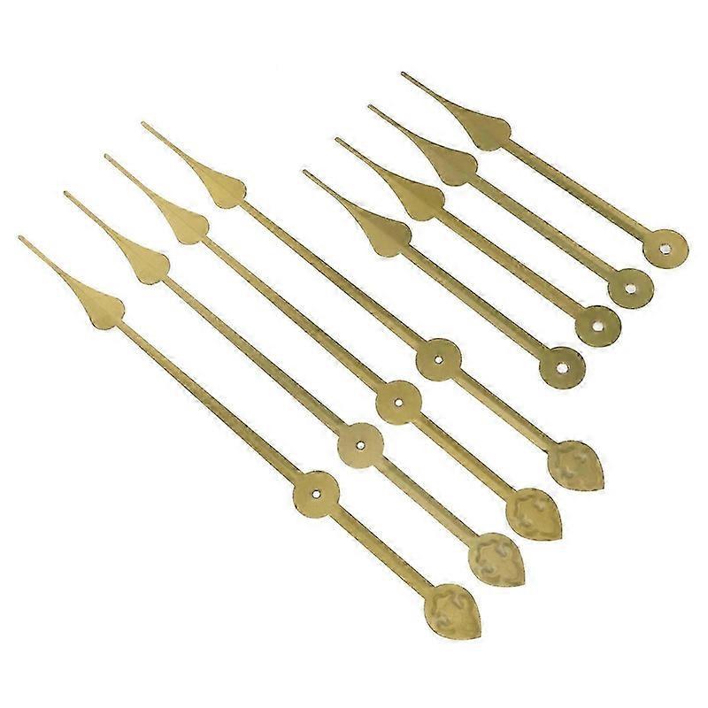 Wall Clock Replacement Arms Repair Parts Simple Design Long Pointer Clock Hands Golden 33.00X2.50X0.50cm 4Pcs