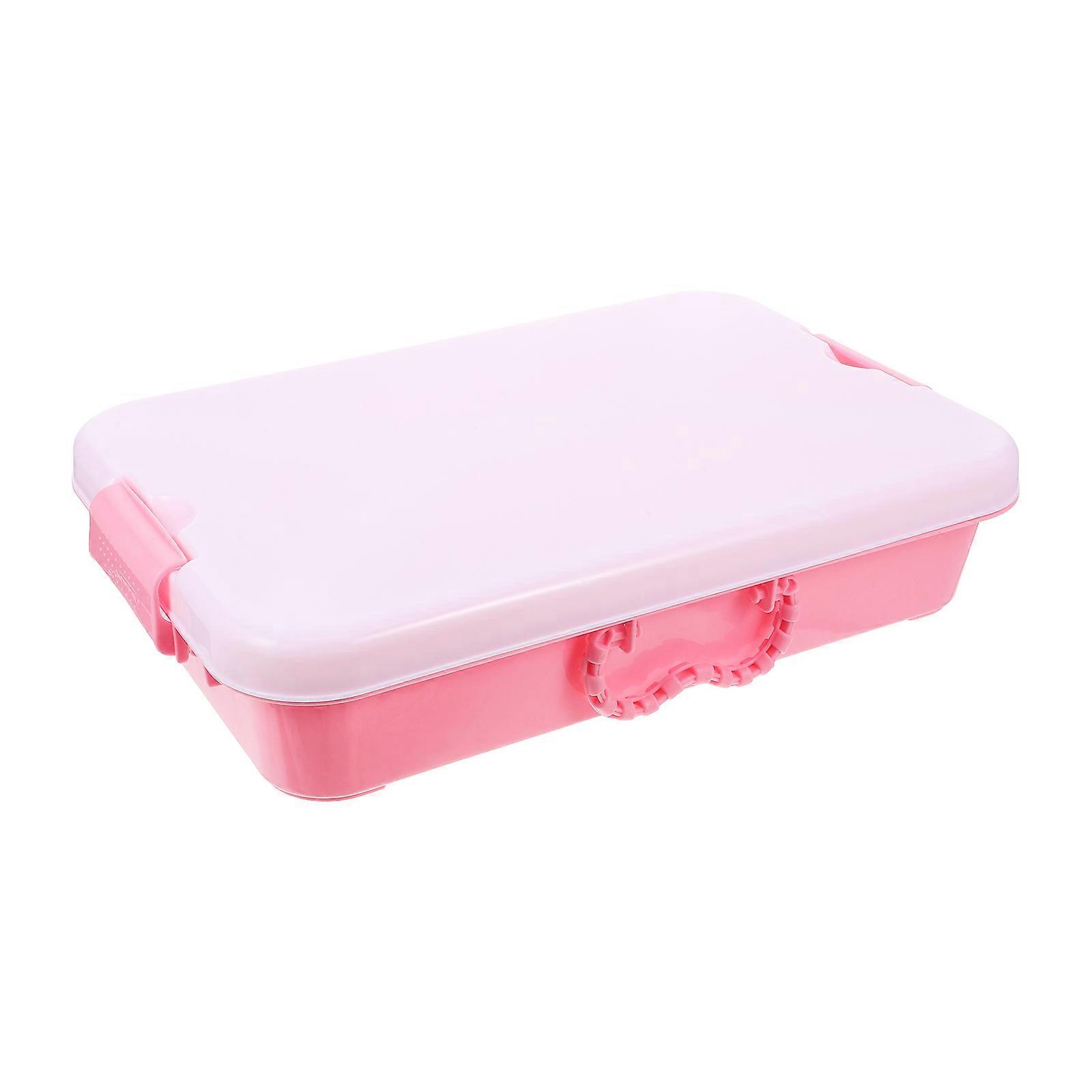 Pink Plastic Sandbox Toy Box for Storage Use Portable