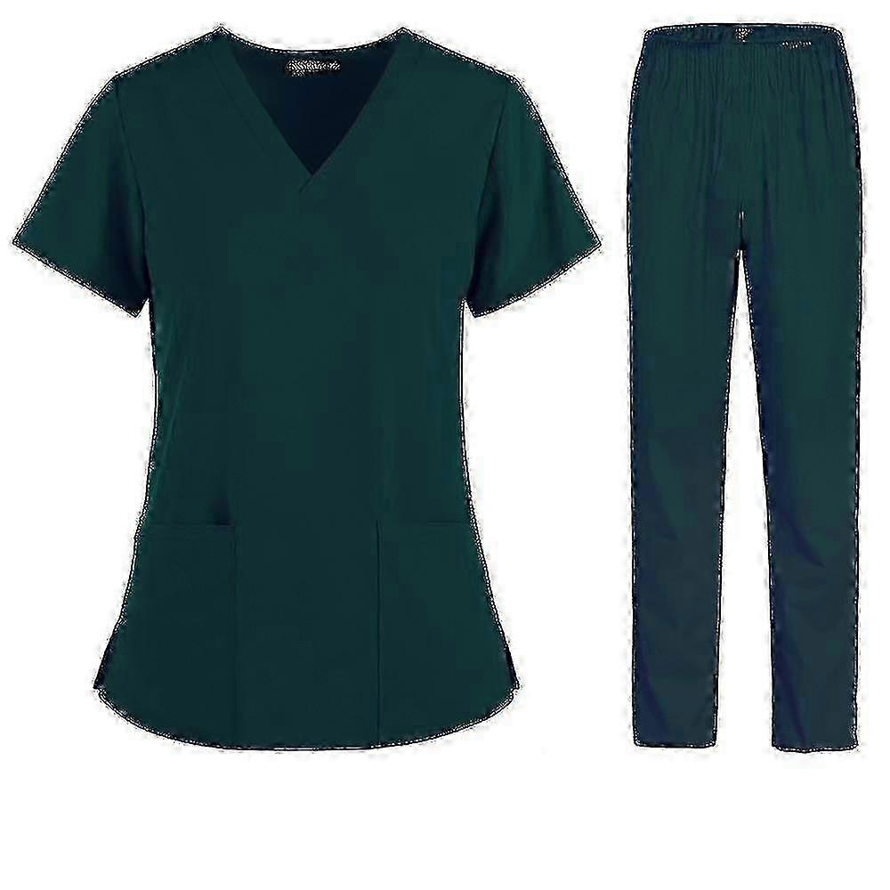 Nurse Women Fabric Short Sleeve Medical Uniforms Best Gift
