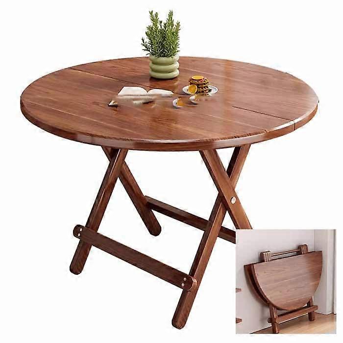 Side Tables Outdoor Folding Small Patio Table Portable Accent Table With Wood 70x70x72 cm Natural