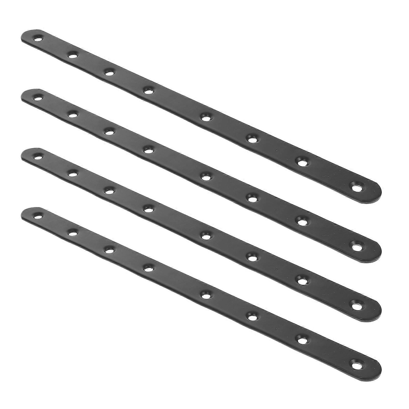 Flat Straight Brace Brackets Metal Heavy Duty Fixing Bracket 16Pcs for Furniture