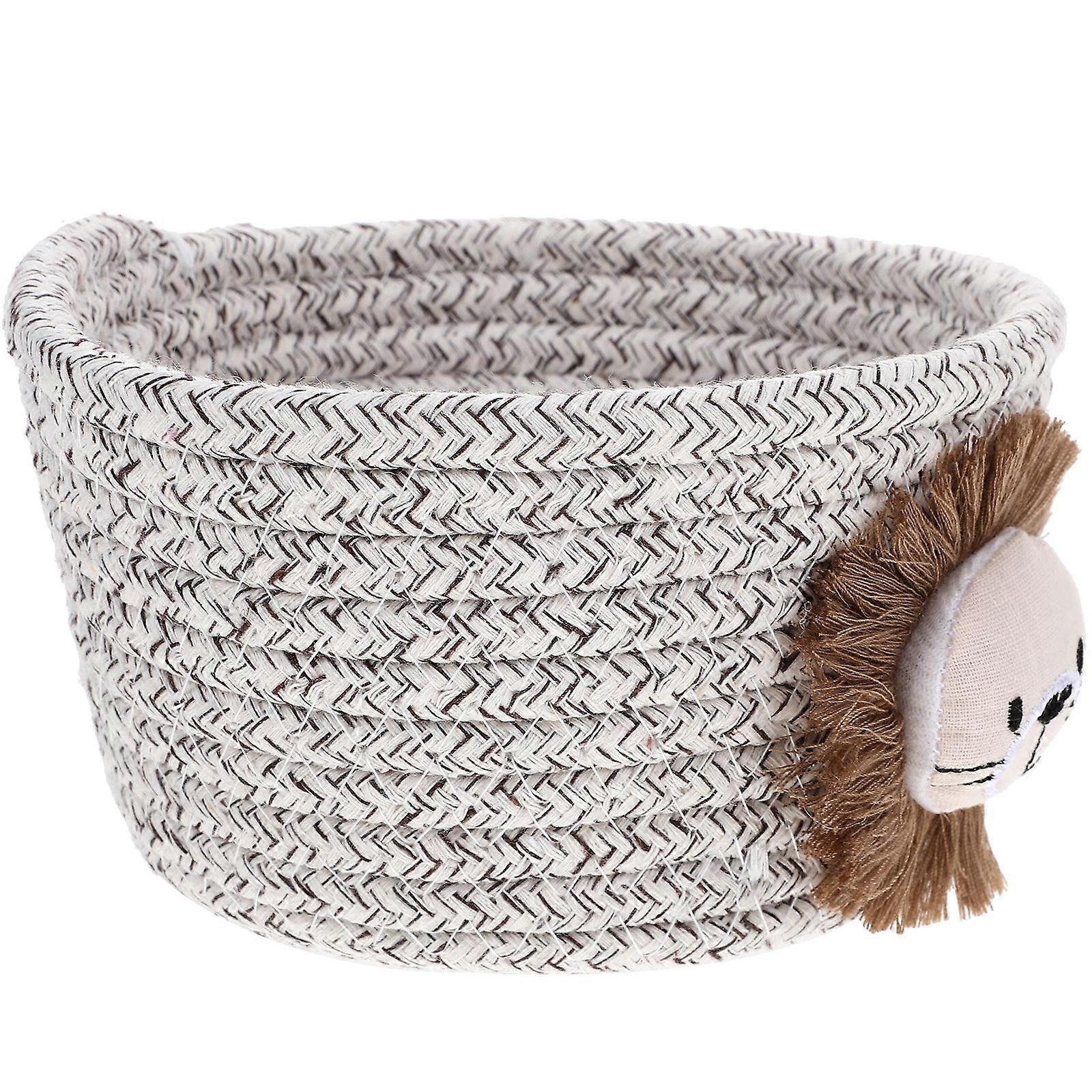 Small Basket Woven Basket for Kitchen Use 2Pcs Organizing Storage Bin