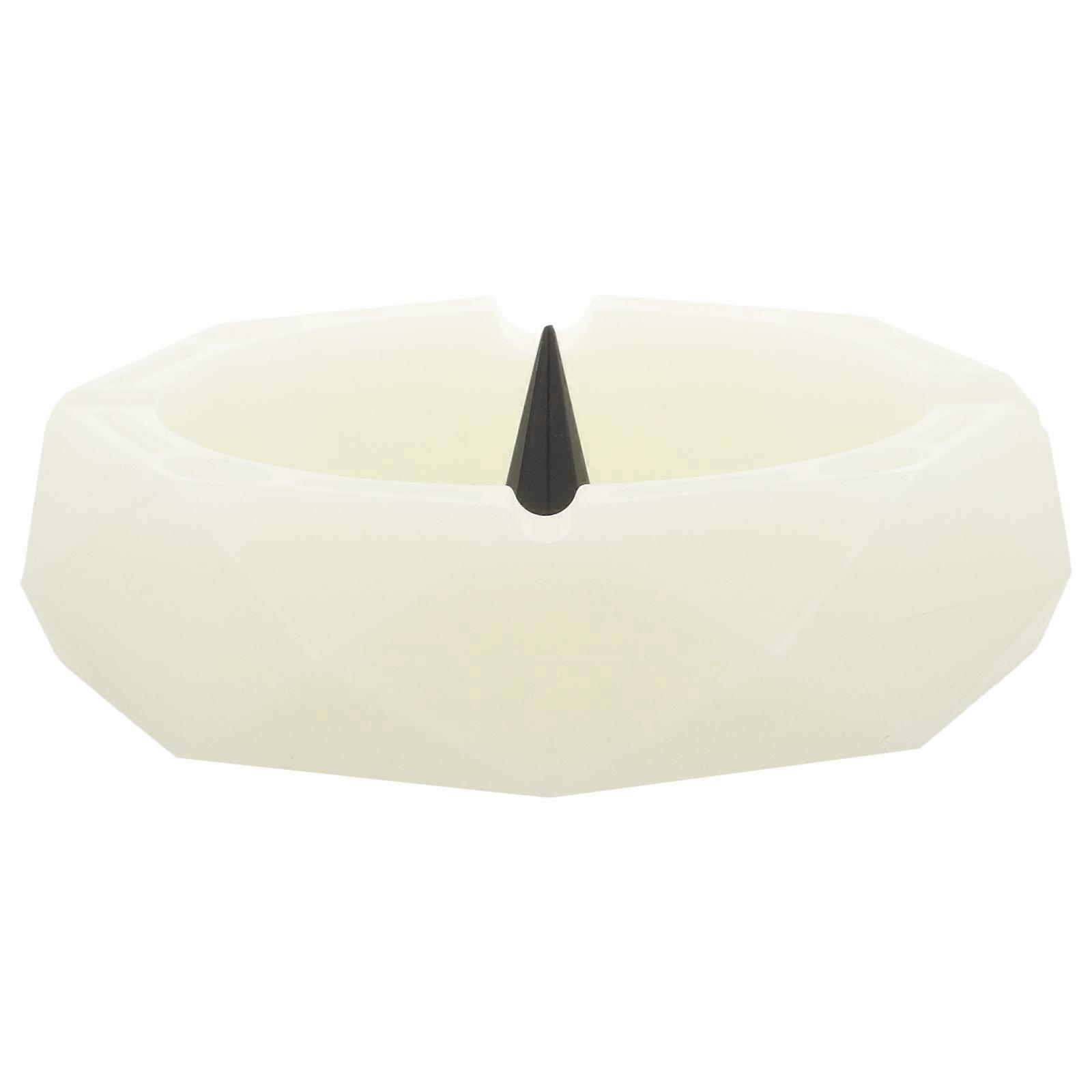 White Silicone Ashtray Home Soot Tray for Storage 3Pcs Round Ashtray