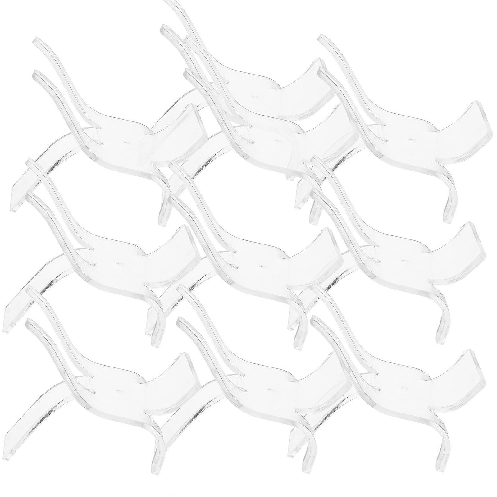 Crystal Display Clear Display Stand for Minerals 20Pcs Specimens Support Base
