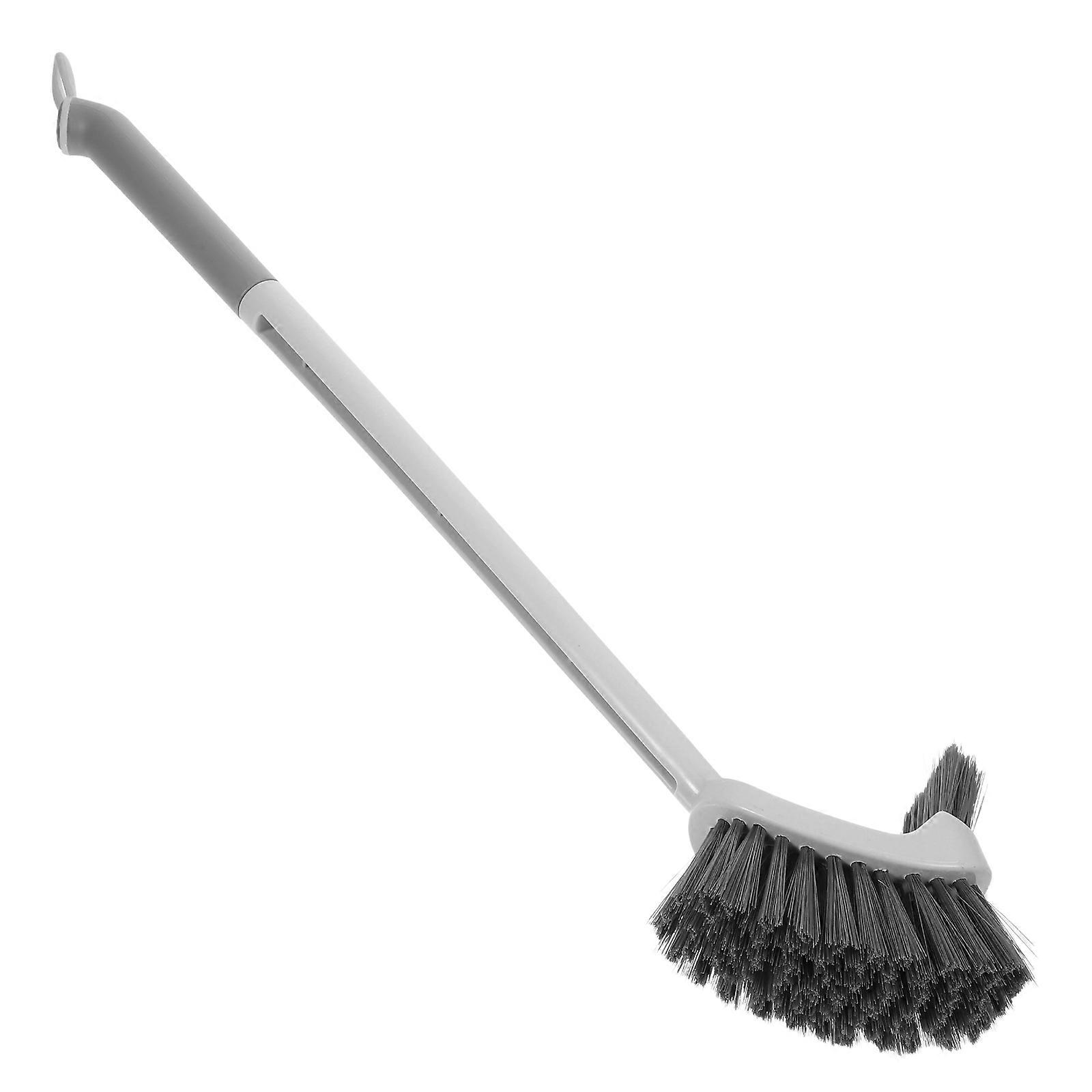 Multi Plastic Long Handled Toilet Brush for Rim Cleaning 4Pcs Pack