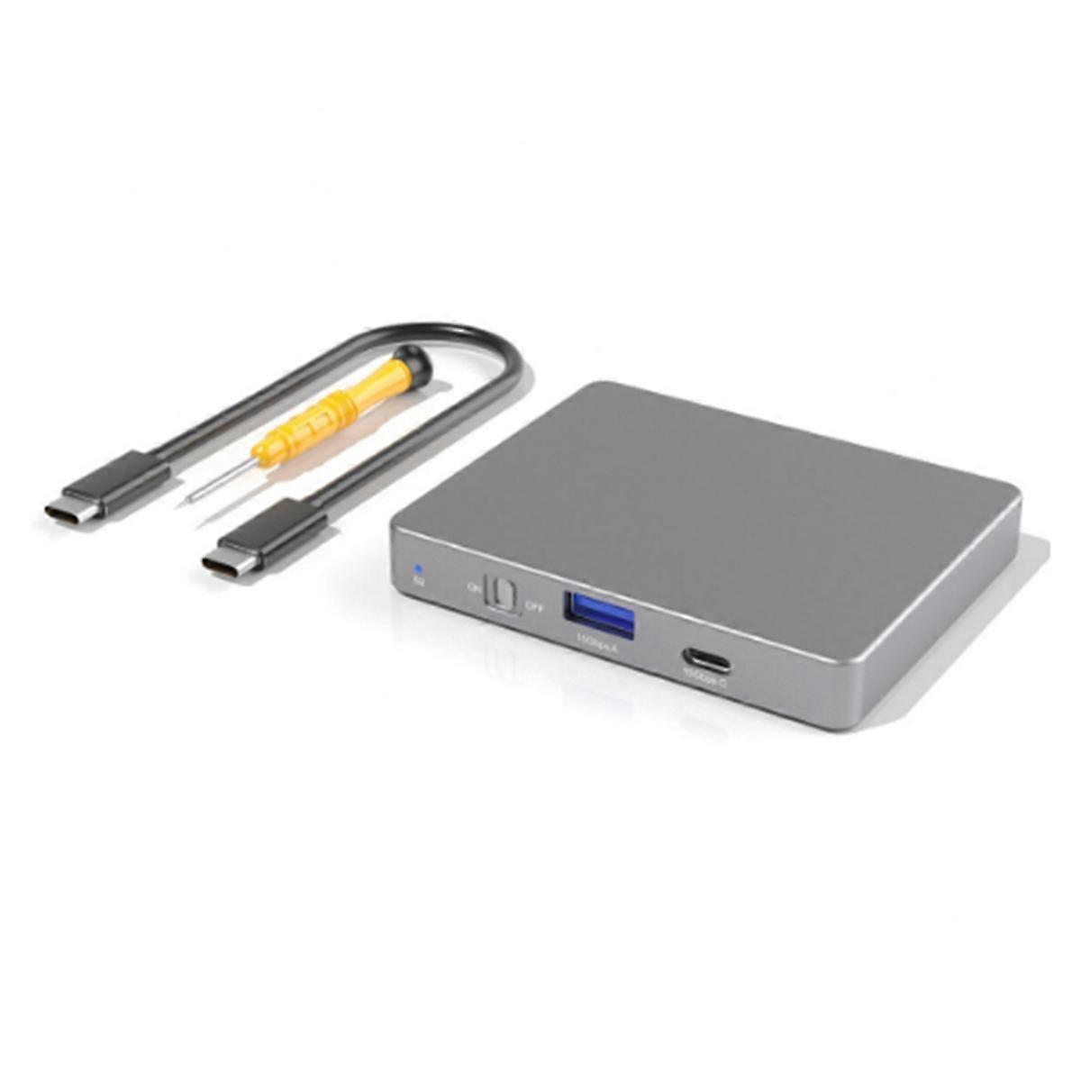 Dual Bay M.2 NVMe SSD Enclosure 10Gbps USB C 3.2 GEN2 External Hard Disk Case PCIE NVME Protocol ,M.