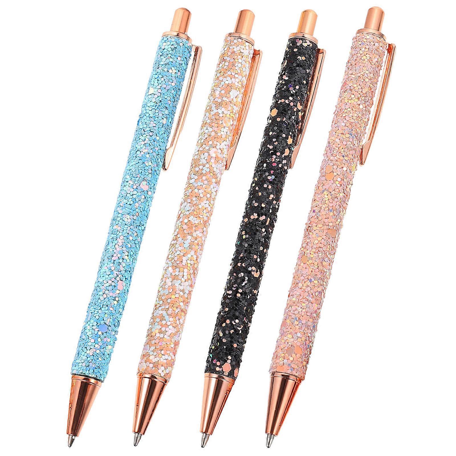 Press Type Ballpoint Pens Metal for Writing 12Pcs Multi-Use Pens