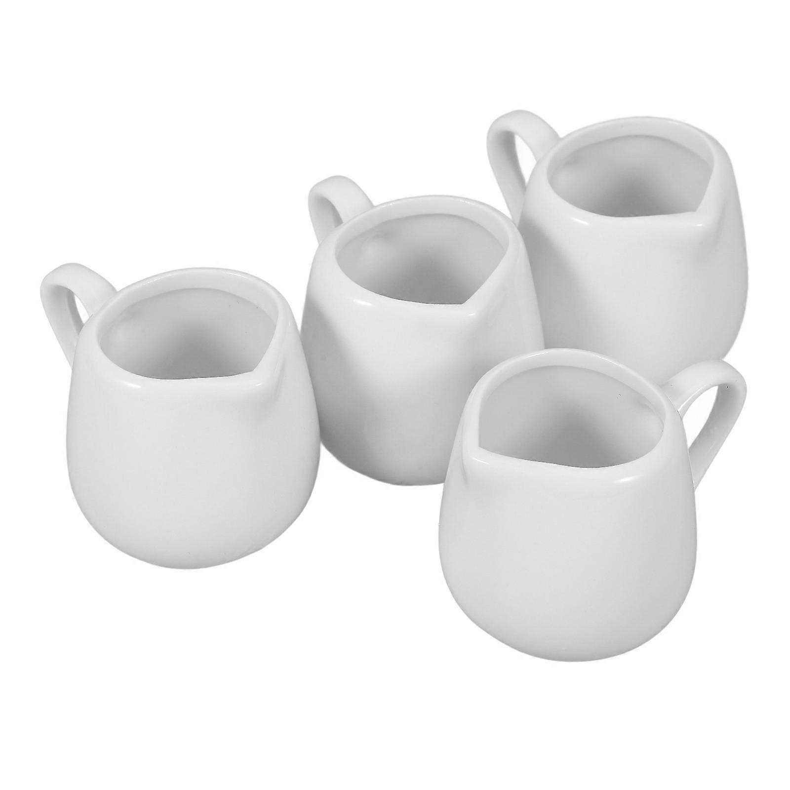 Mini Milk Jug Ceramic Creamer for Home Use 40Pcs with Handle