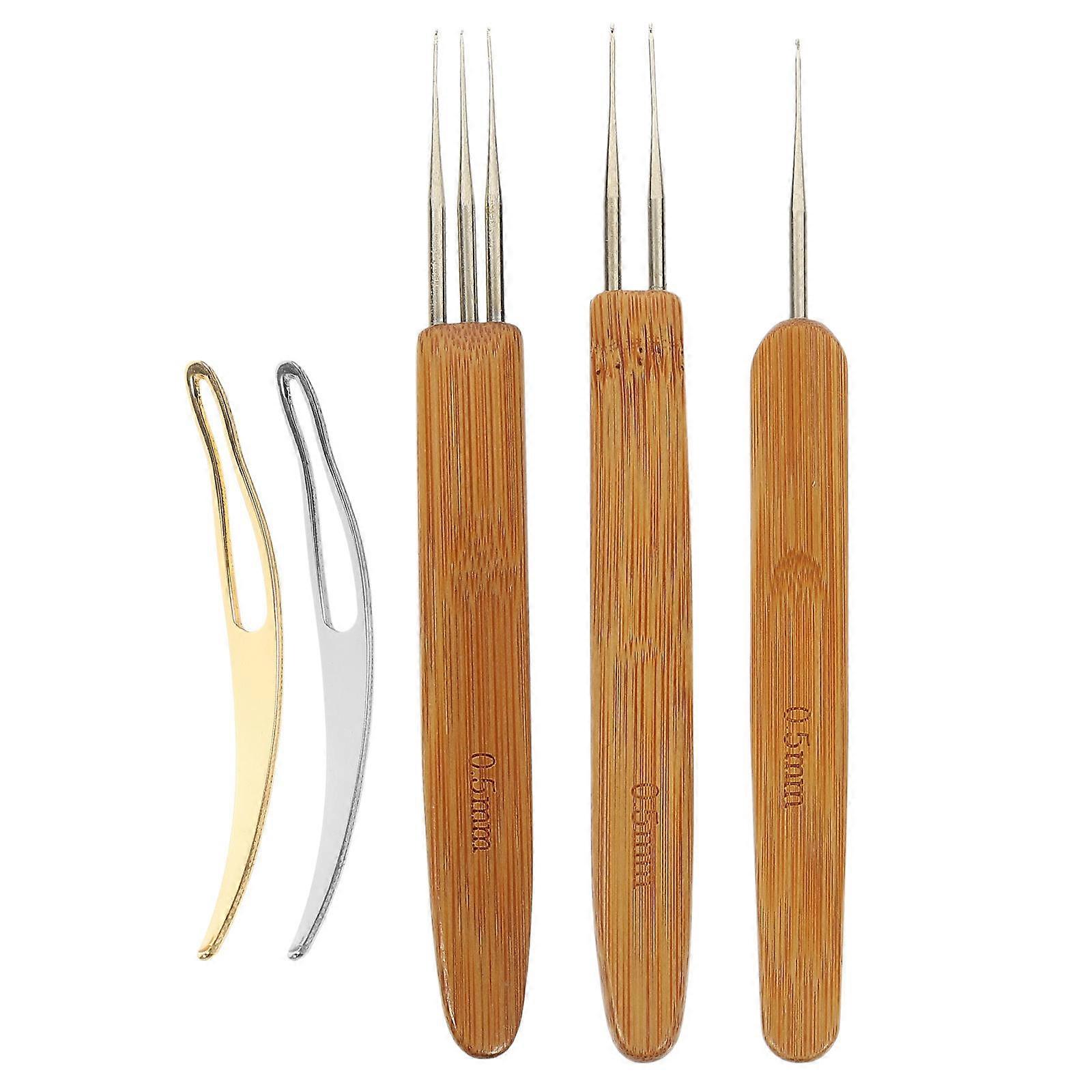 Crochet Needle for Dreadlocks Crochet Hook Tools for Braiding 4Sets
