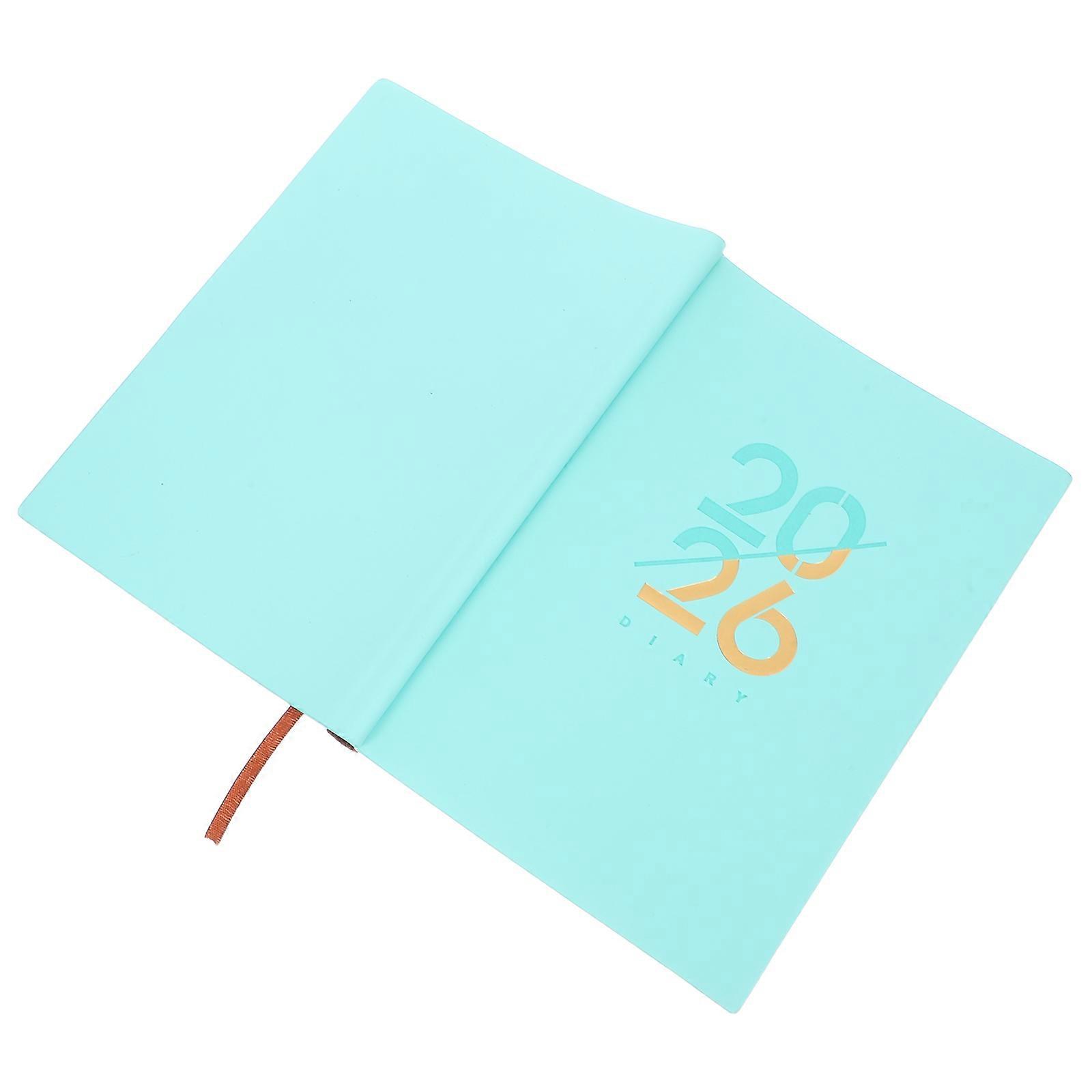 Academic Planner for Writing Use Green PU Notebook 5Pcs Year 2026