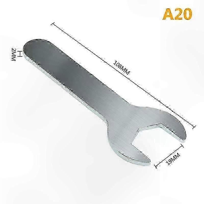Ultra-Thin Open End Wrench for Small Spaces and Bathroom Fixtures Single Head Design