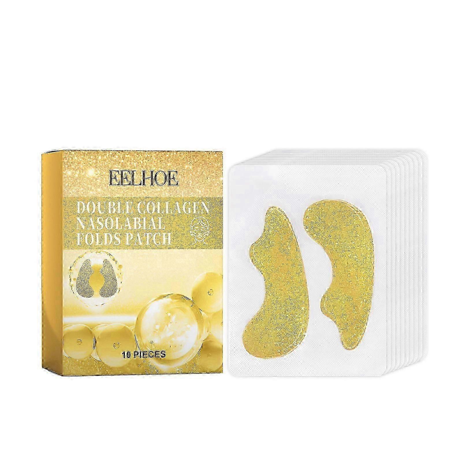 Double Collagen Nasolabial Folds Patch, Fade Facial Fine Lines Wrinkles Anti-Wrinkle Firming Moisturizing And Nourishing