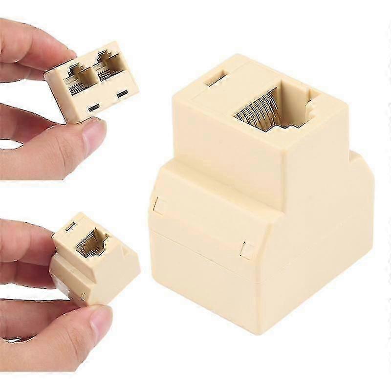 1pcs RJ45 Splitter 1 To 2 Ways RJ45 Female Splitter LAN Ethernet Network Connector