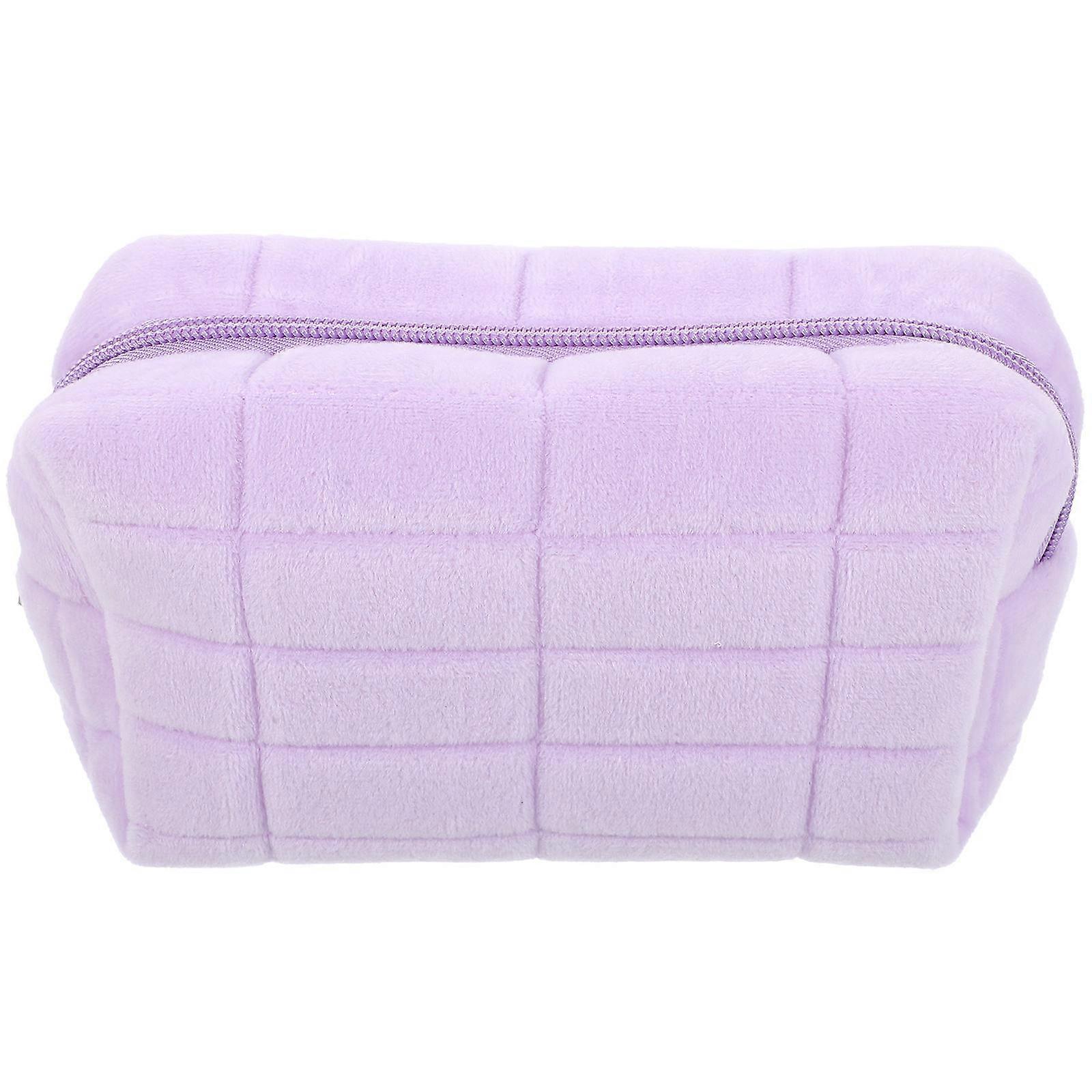 Makeup Organizer Large Capacity Travel Use Store Jewelry Soft Flock 1Pack