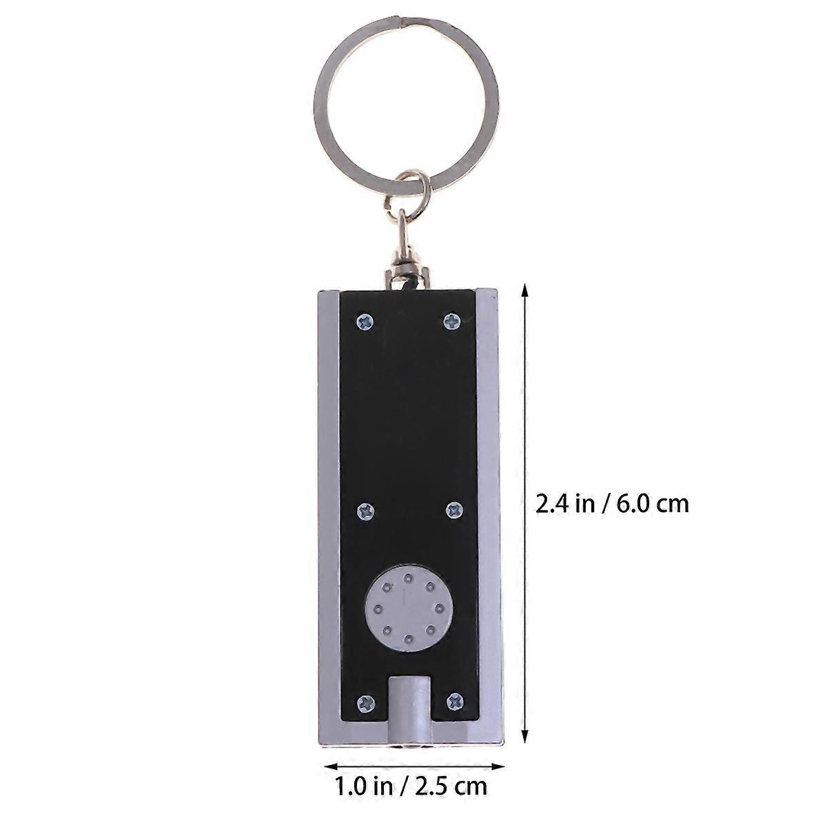 Keychain Small Torch 10Pcs Portable Ideal For Home Outdoor Use Black