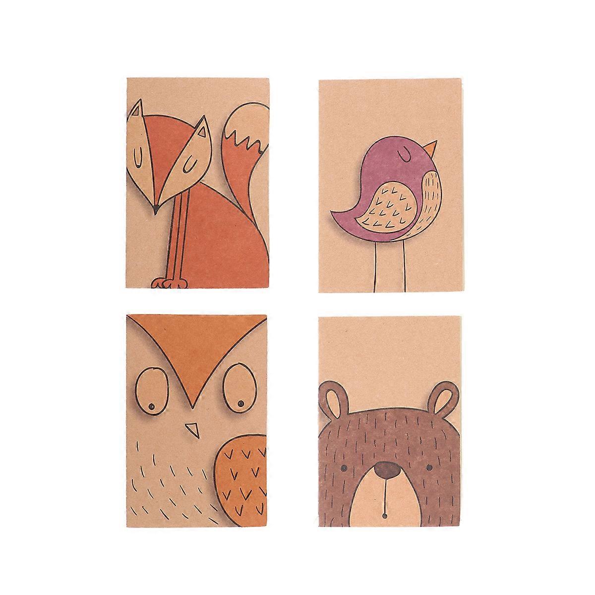 Blank Notebook Kraft Paper Notebook for Writing 48Pcs Assorted Color Journal Set